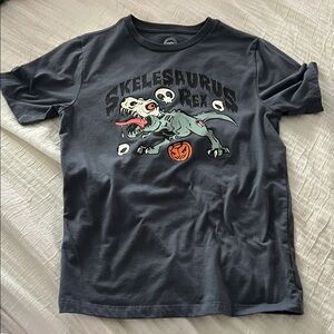 Wonder Nation Skeletaurus Rex Tee - Dark Gray